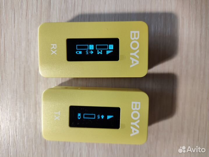 Беспроводной микрофон Boya BY-XM6-K1Y желтый