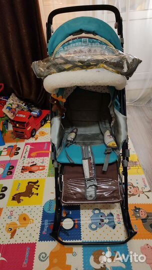 Детские санки коляска nika