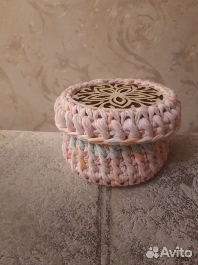 Набор корзин из трикотажной пряжи