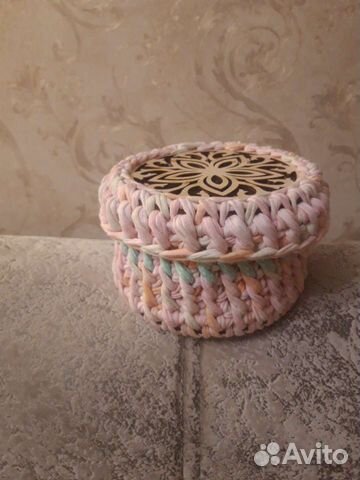 Набор корзин из трикотажной пряжи