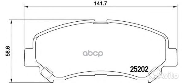 Колодки тормозные nissan/suzuki X-trail/qashqai