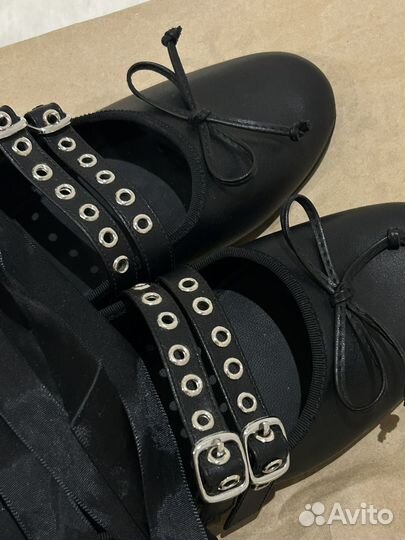 Балетки с ленточками