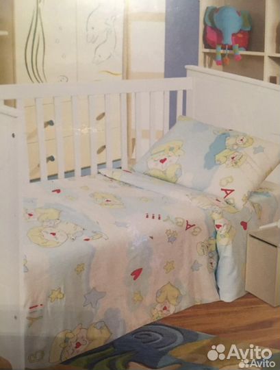 Комплект постельного в кроватку Новый Хлопок