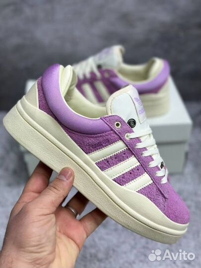 Кроссовки Adidas campus bad bunny фиолетовые