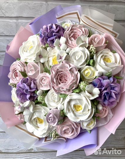 Съедобные букеты из зефира