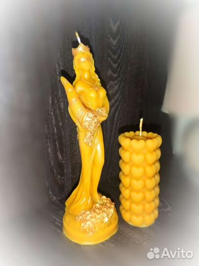 Свечи ручной работы из пчелиного воска