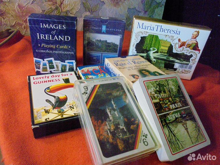 Карты из Европы игральные сувенирные