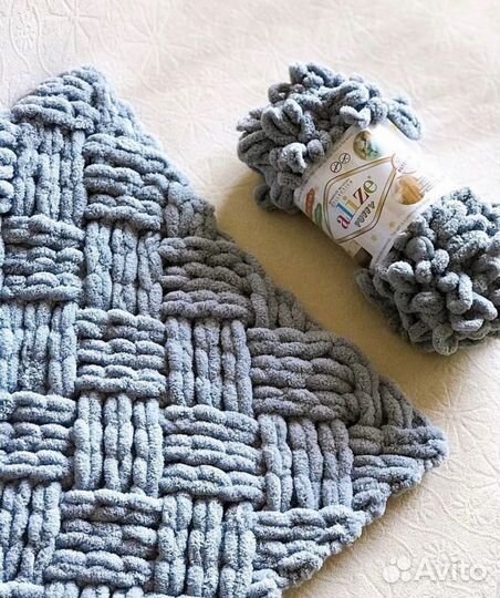 Плед детский вязаный ручная работа