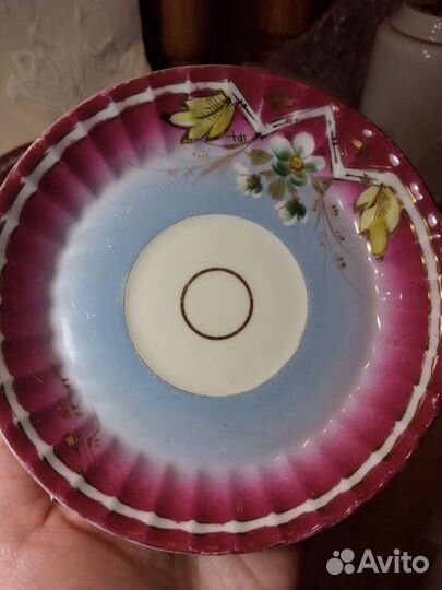 Фарфоровое блюдечко, тарелочка Кузнецова