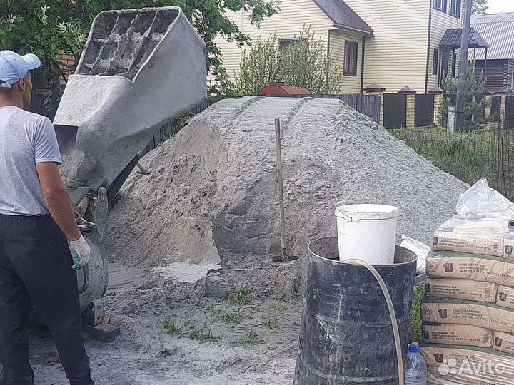 Полусухая стяжка пола и штукатурка стены