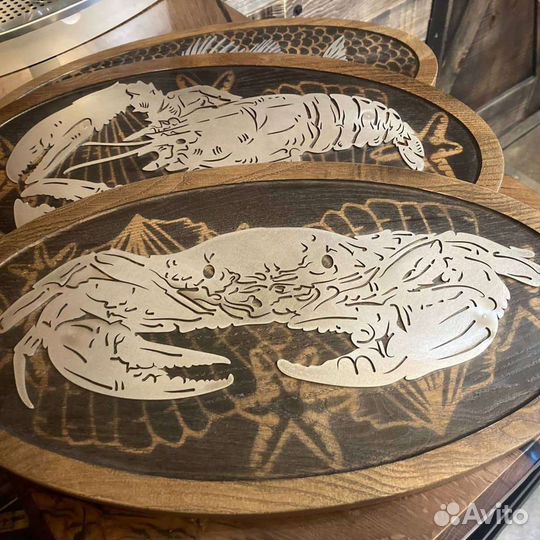 Доска под горячее Краб