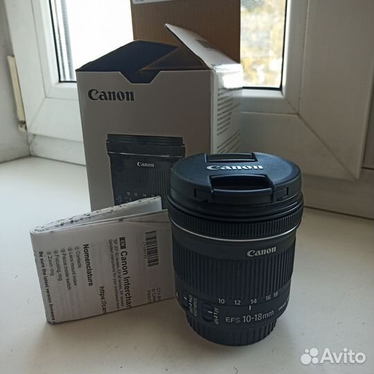 Объектив canon 10-18 efs