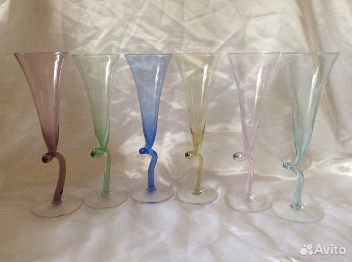 Фужеры для шампанского Венецианское стекло Murano