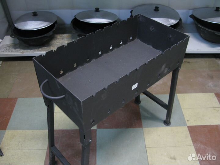 Мангал комбинированный 60х30х70