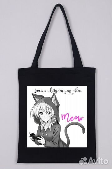 Сумка шоппер новая 100 хлопок