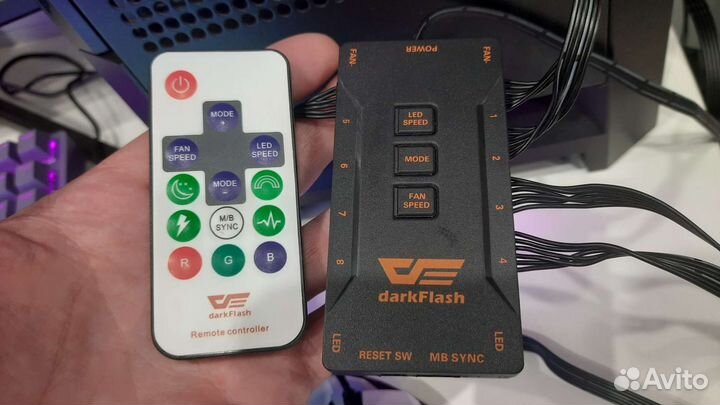 Кулера 120мм на пк 5 штук + Хаб