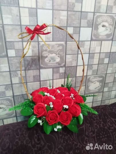 Букеты с розами мыльными