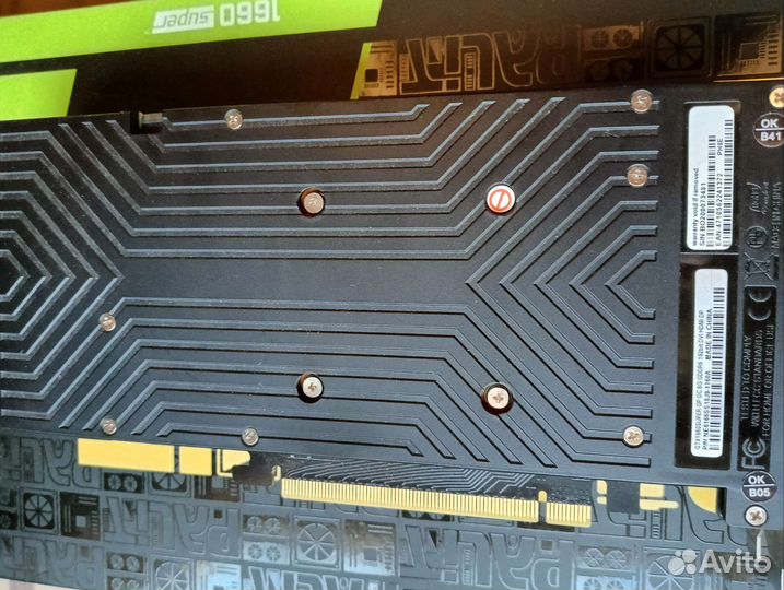 Видеокарта GTX 1660 super Palit Gaming Pro OC