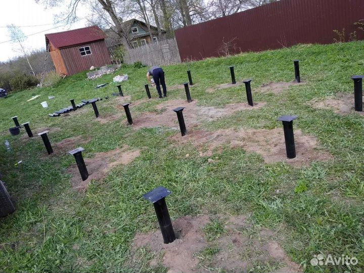 Монтаж винтовых свай