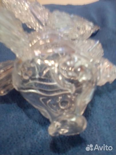 Хрустальная и из цветного стекла рыбки