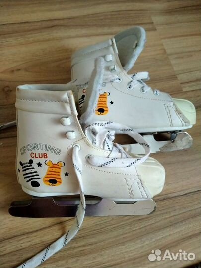 Детские двухполозные коньки 29р.Требуют ремонта од