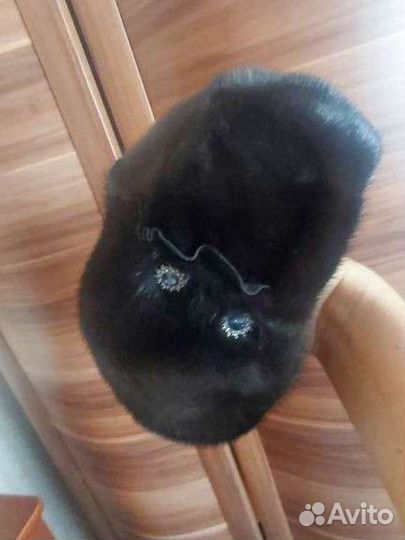 Берет женский из меха норки