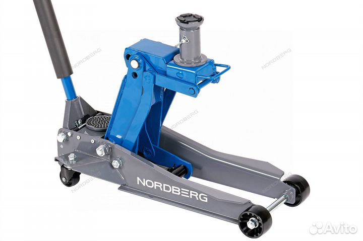 Домкрат подкатной, с изменяемой высотой подхвата