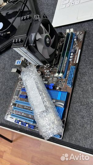 Материнская плата + процессор + озу 16гб / 1155