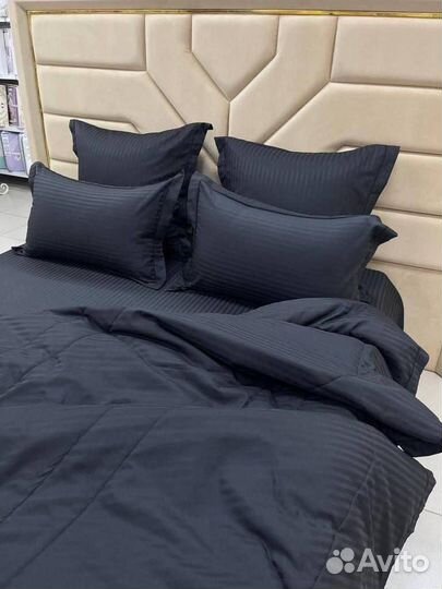Постельное белье евро с одеялом