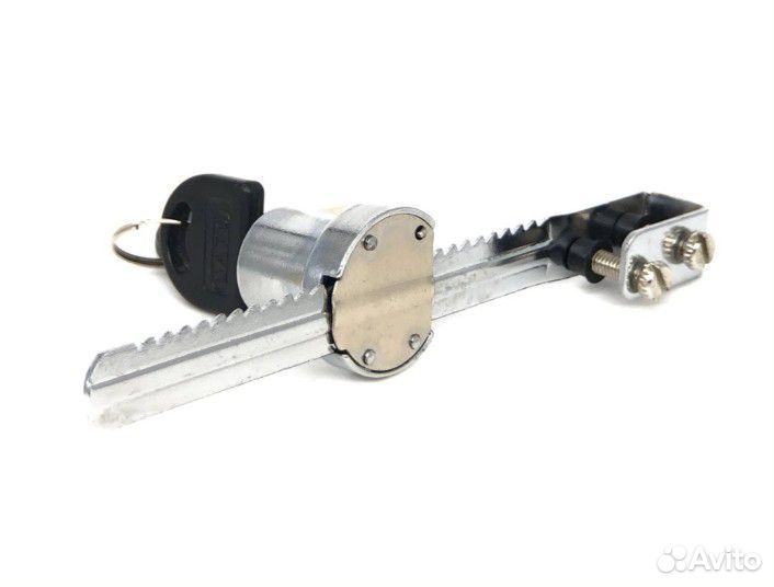 Мебельный замок витринный реечный L 120 мм