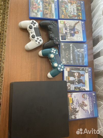 Sony playstation 4 PS4 slim 1tb с играми