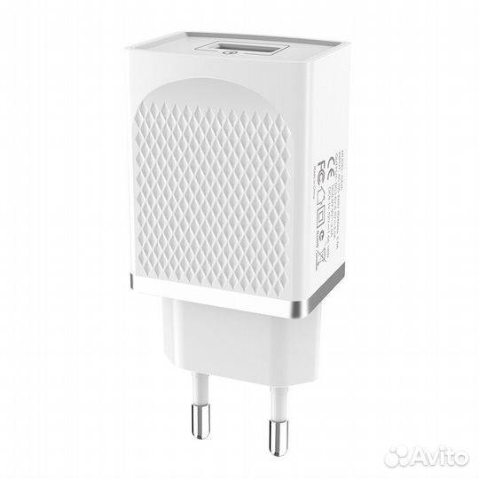 Сетевой адаптер hoco C42A Vast power QC3.0 1USB (б