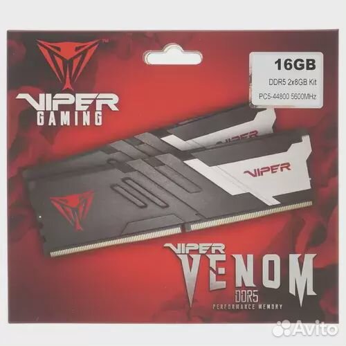 Оперативная память 16 Gb 5600 MHz patriot viper VE