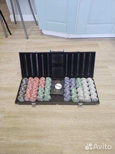 Набор для игры в покер новый полупрофессиональный