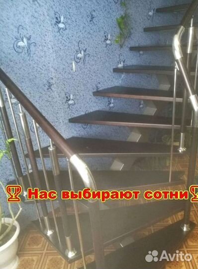 Изготовление лестниц на металлокаркасе в частные д