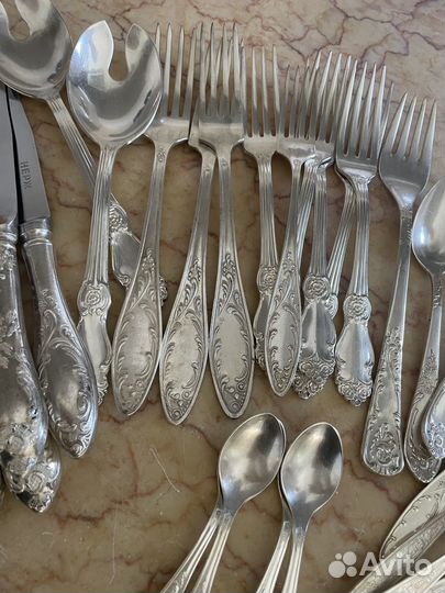 Набор столовых приборов мельхиор СССР