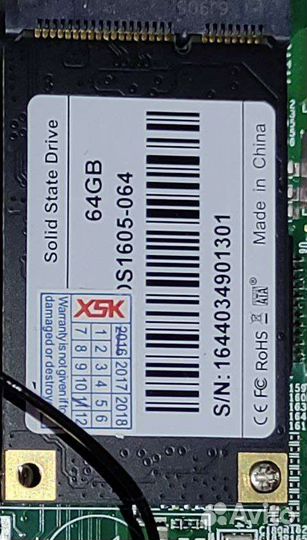 Ssd m.2 64 гб Msata