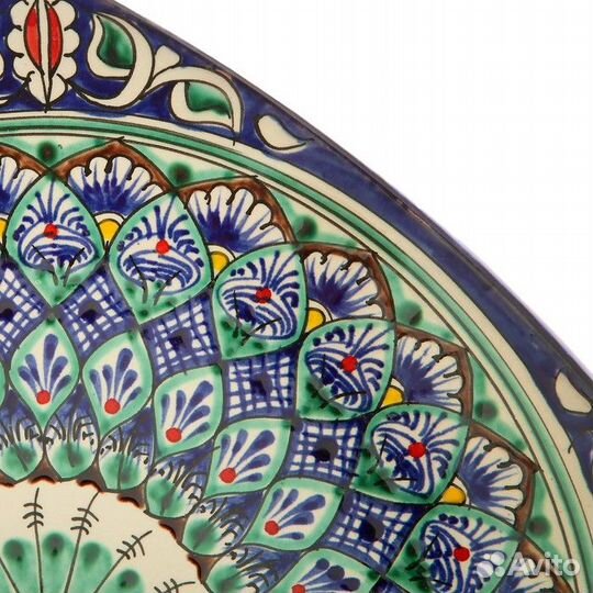 Ляган квадратный 32 см синий Мехроб