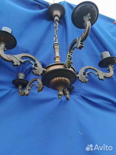 Люстра Павлин СССР Бронза Латунь