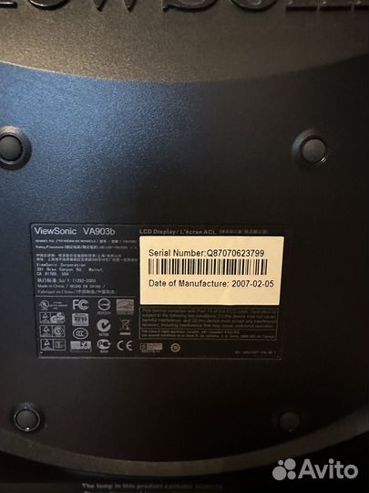 Монитор viewsonic va903b