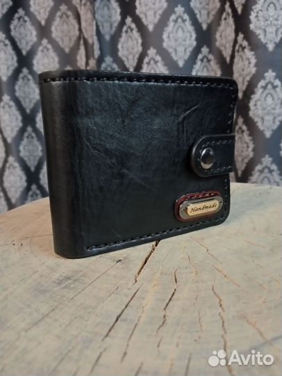 Кошелек мужской кожаный ручной работы
