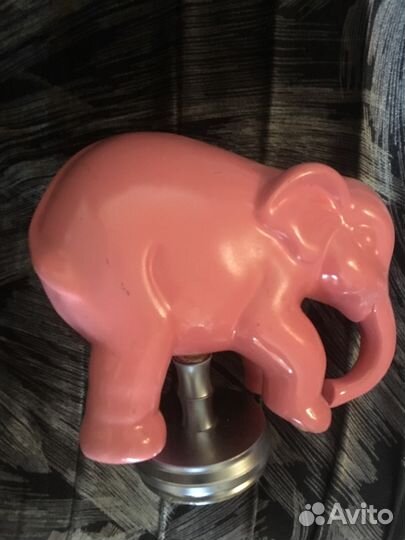 Керамический розовый слон