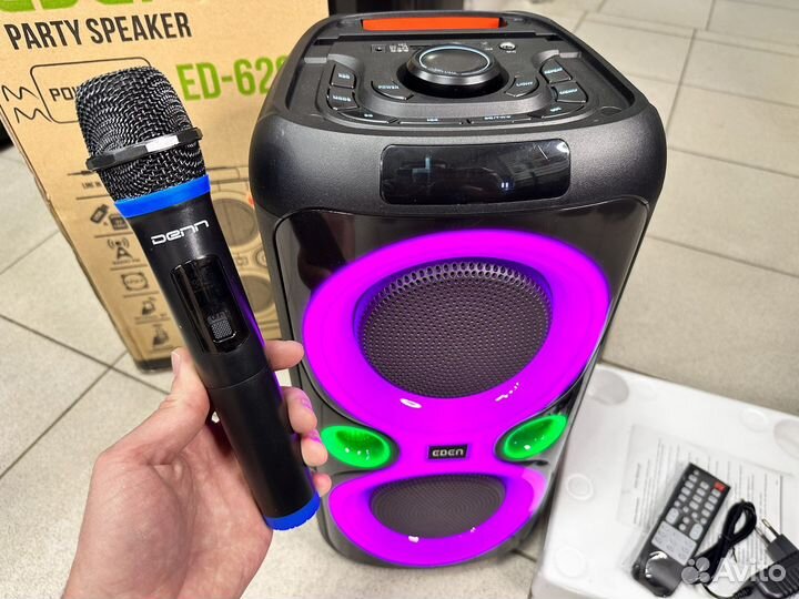 Портативная колонка Eden 620 c караоке 350W