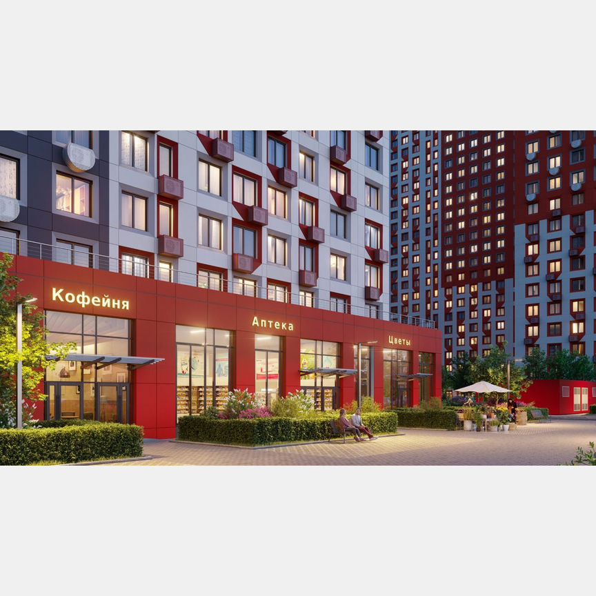 Квартира-студия, 22,9 м², 13/19 эт.