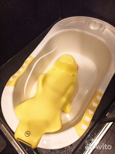 Детская ванночка + горка в подарок happy baby