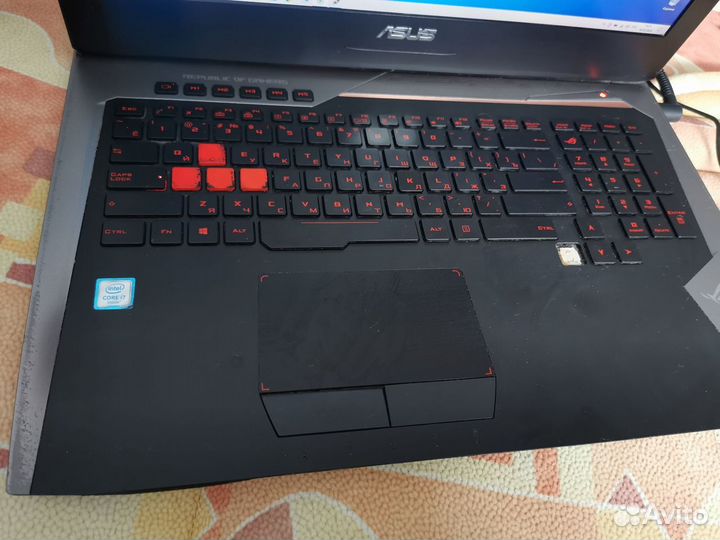 Игровой ноутбук Asus ROG G752VS видяха на 8гиг