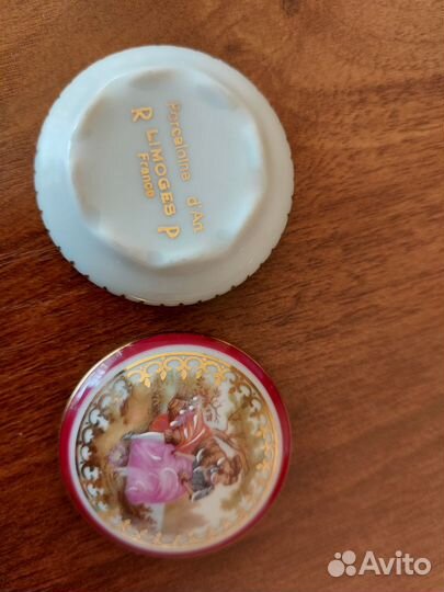 Фарфоровая шкатулка, Limoges, Франция, сер. 20 в