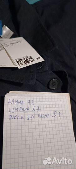 Новая рубашка H&M из плотной ткани s-m размер