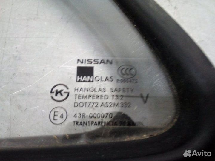 Форточка (стекло) задняя левая Nissan Almera