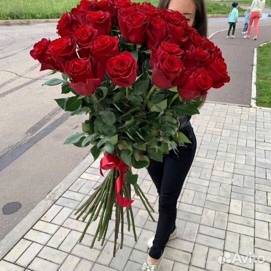 Метровые розы, 80,90,100 см